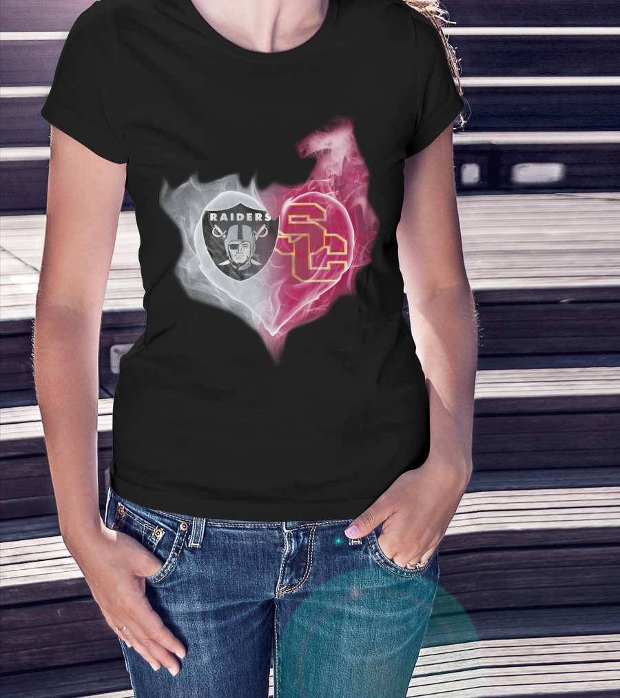 Raiders Sc Heart Fusion T-Shirt