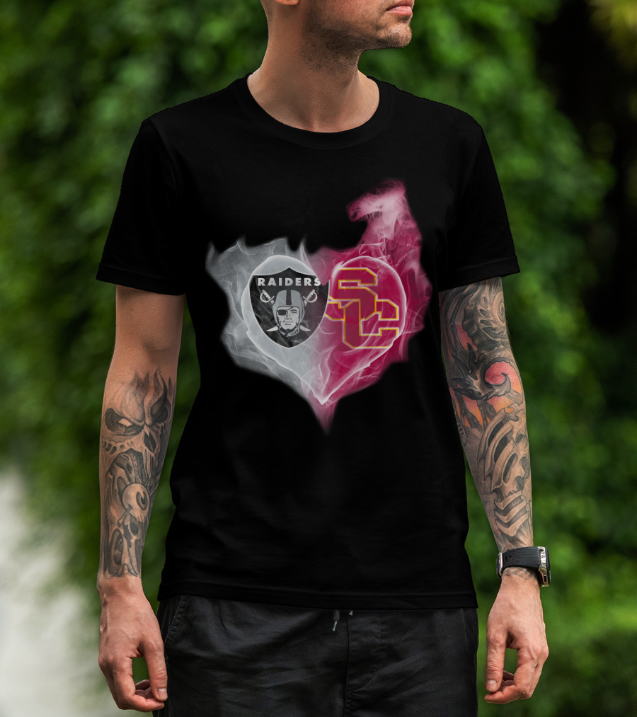 Raiders Sc Heart Fusion T-Shirt