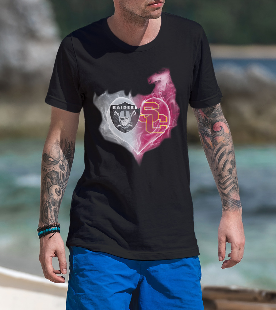 Raiders Sc Heart Fusion T-Shirt