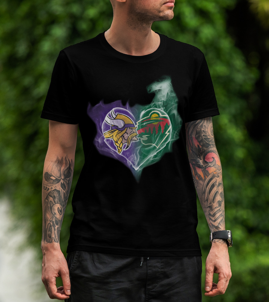 Minnesota Vikings Wild Heart T-Shirt