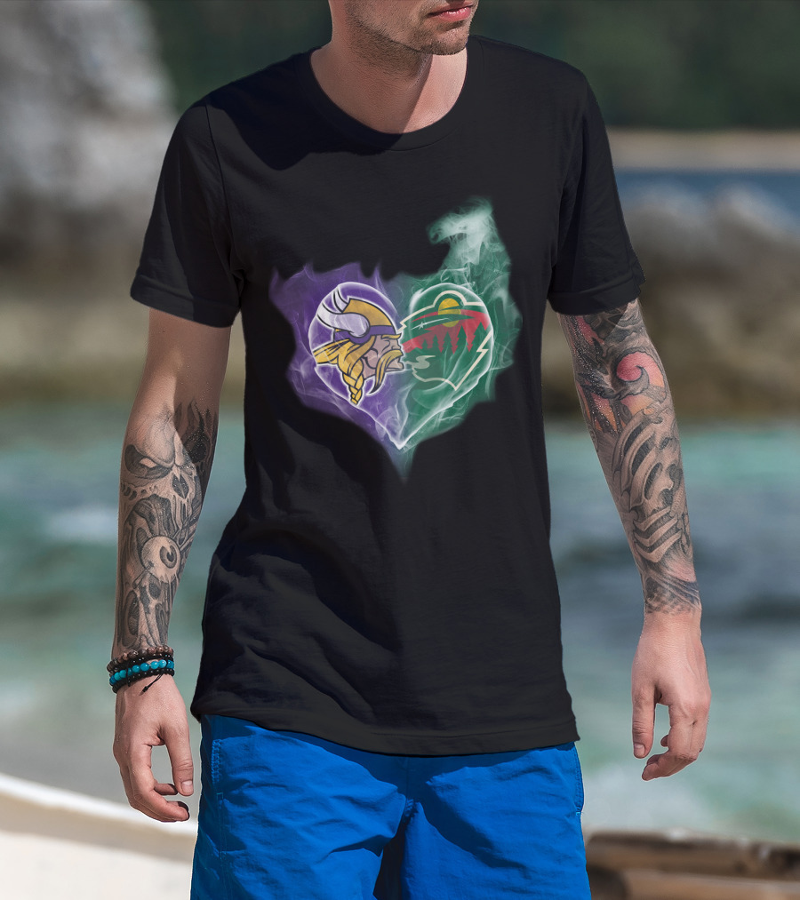 Minnesota Vikings Wild Heart T-Shirt