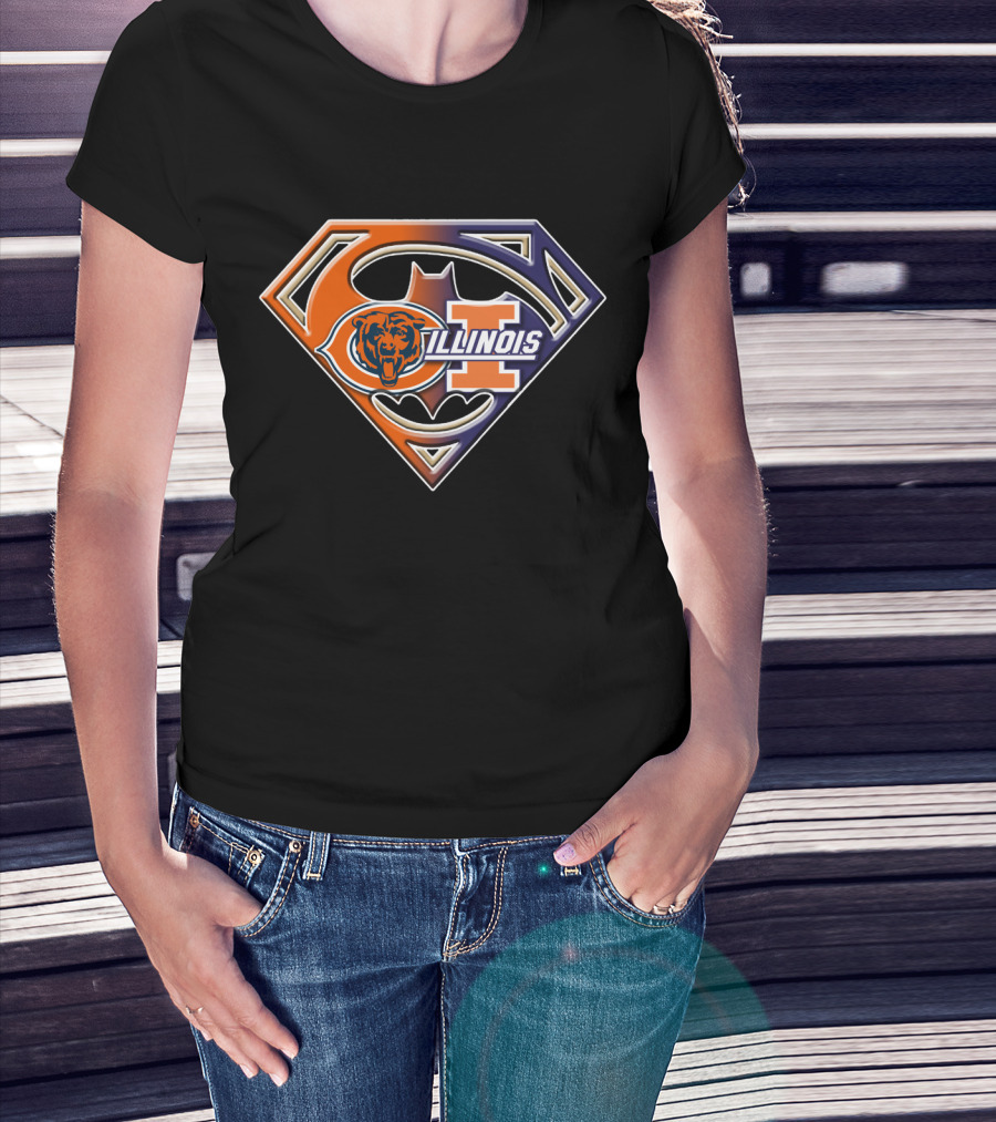 Chicago Bears Illinois Superman T-Shirt