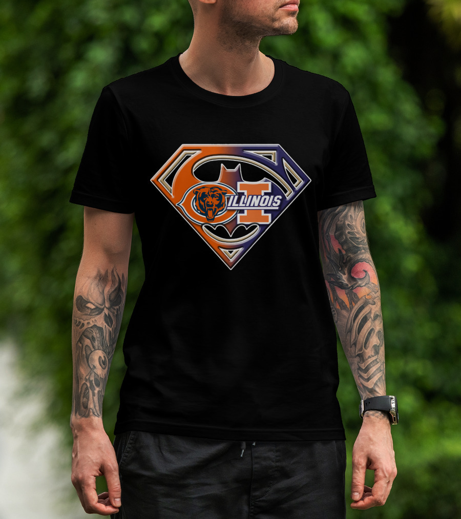 Chicago Bears Illinois Superman T-Shirt