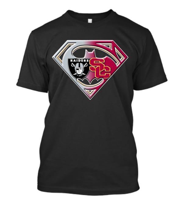 Raiders Sc Batman Superman Mashup Bat 099 T-Shirt