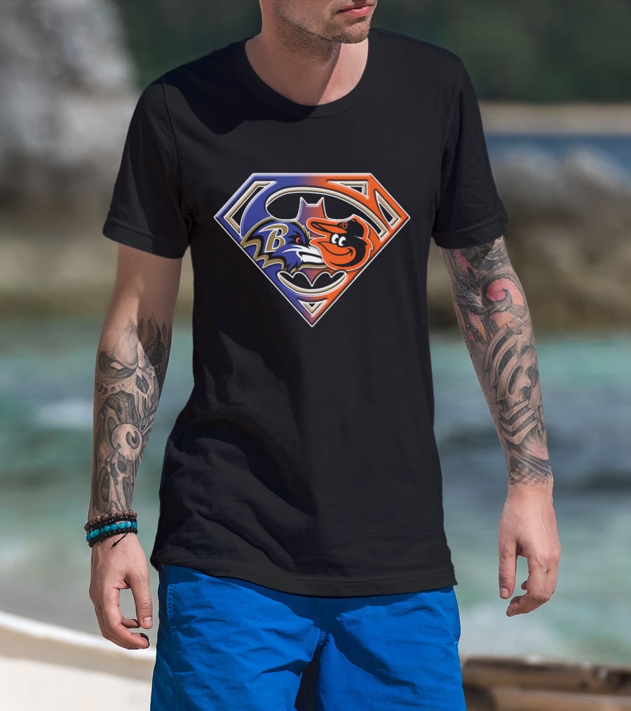 Ravens Orioles Superhero T-Shirt