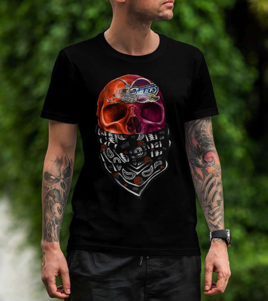 Cleveland Ballers Skull Bandana T-Shirt