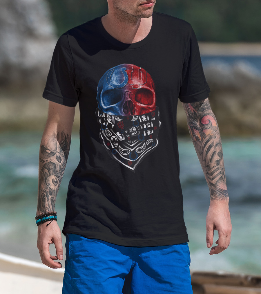 Colts Iu Skull Bandana T-Shirt