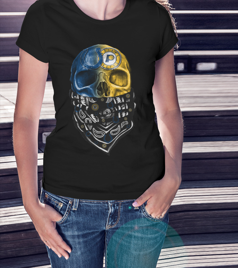 Colts Police Skull Bandana T-Shirt