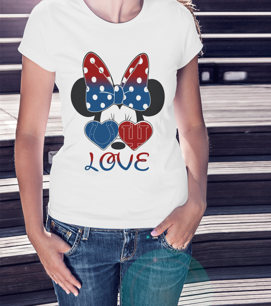 Love Minnie Colts Iu Hearts T-Shirt
