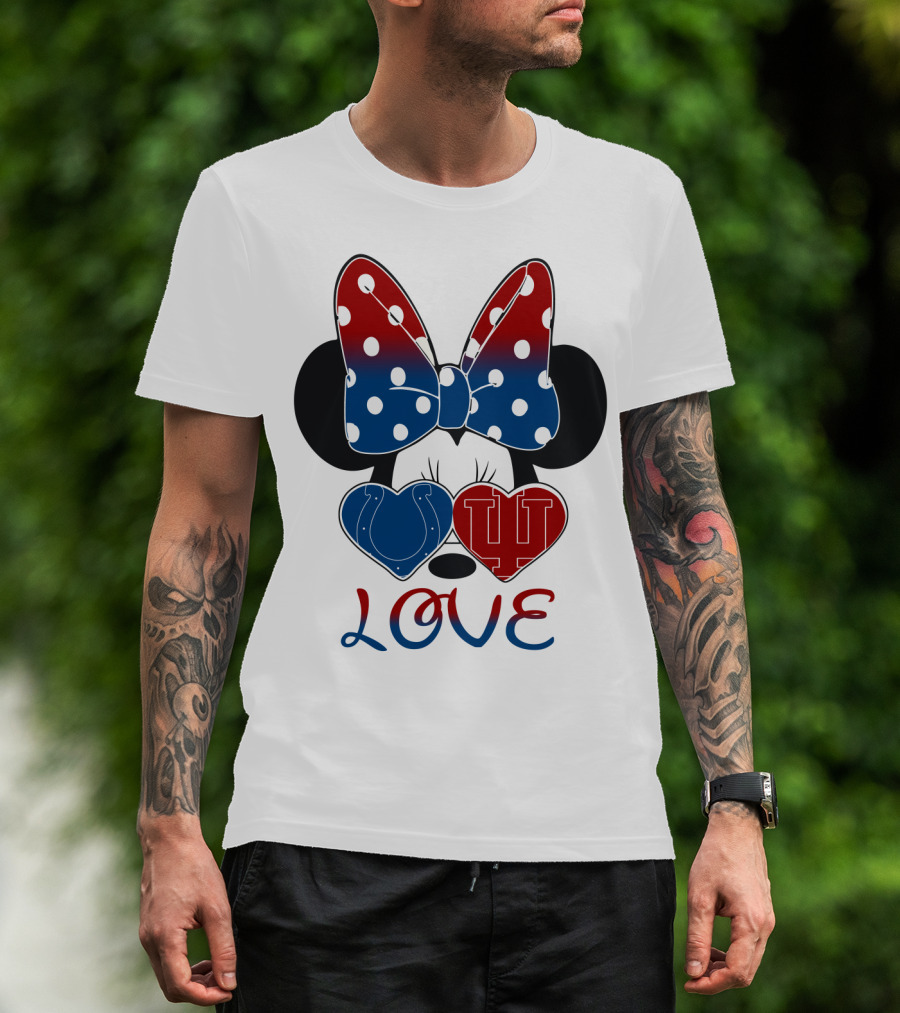 Love Minnie Colts Iu Hearts T-Shirt
