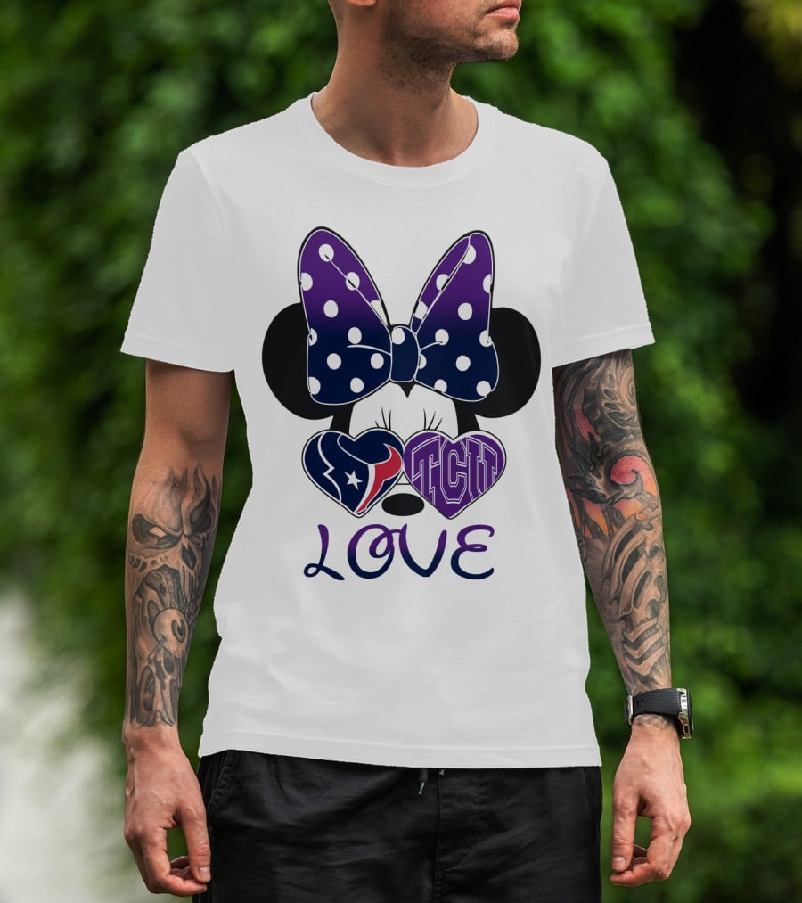 Minnie Love Texans Tcu T-Shirt
