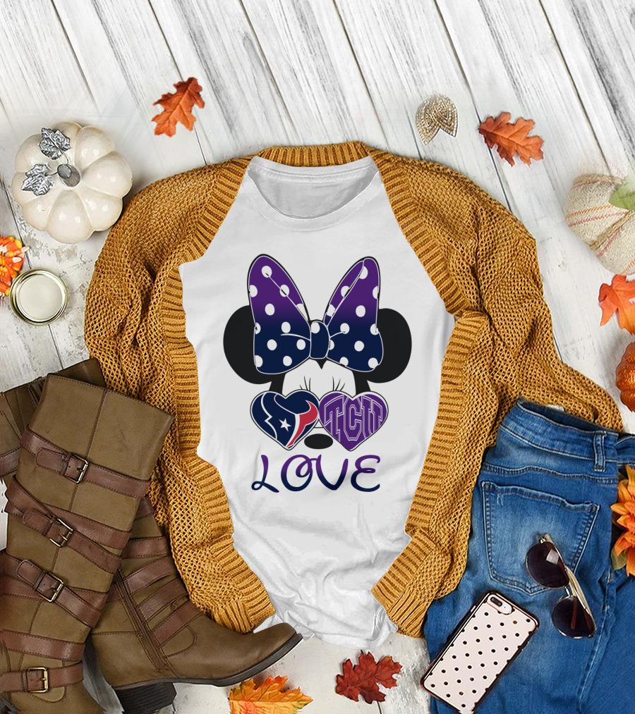Minnie Love Texans Tcu T-Shirt