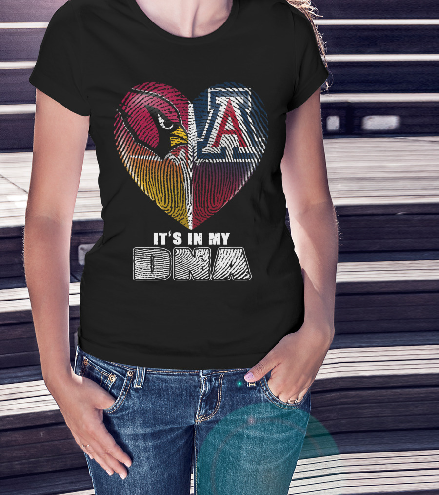 Arizona Cardinals And Wildcats It's In My Dna 031 T-Shirt
