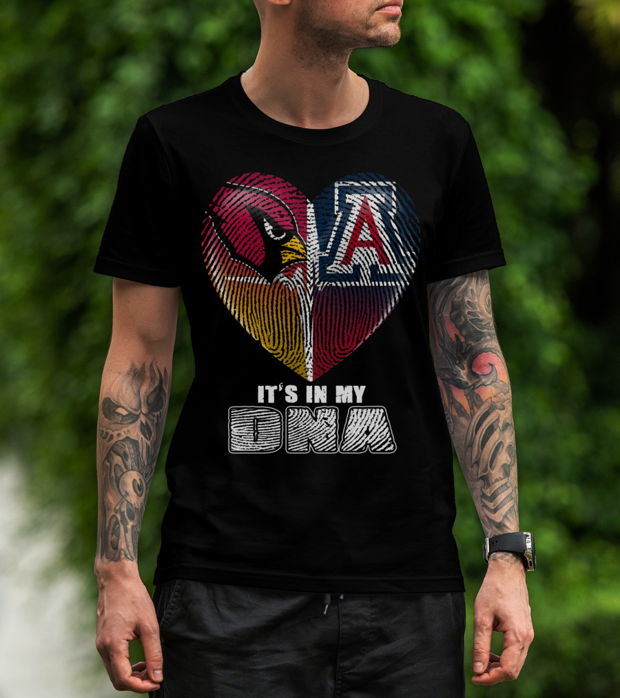 Arizona Cardinals And Wildcats It's In My Dna 031 T-Shirt