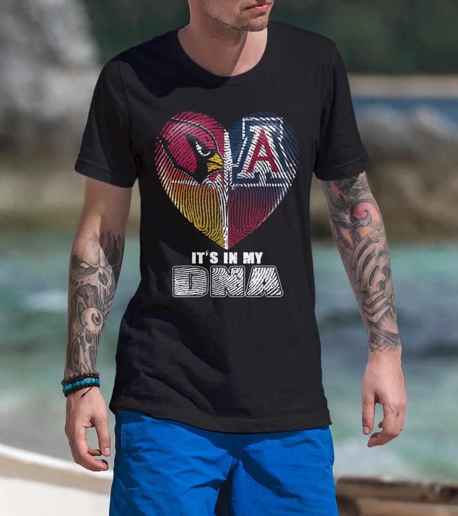 Arizona Cardinals And Wildcats It's In My Dna 031 T-Shirt