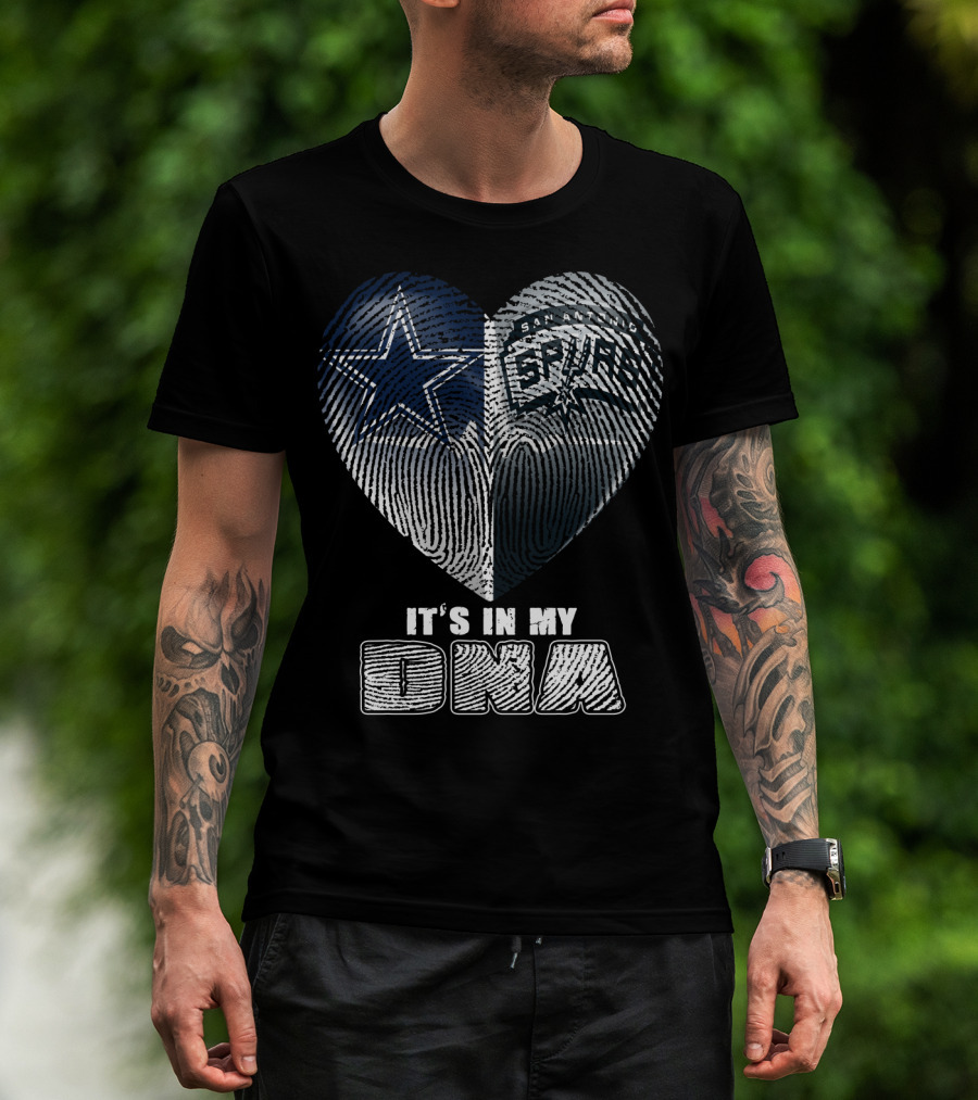 Dallas Cowboys San Antonio Spurs It's In My Dna T-Shirt