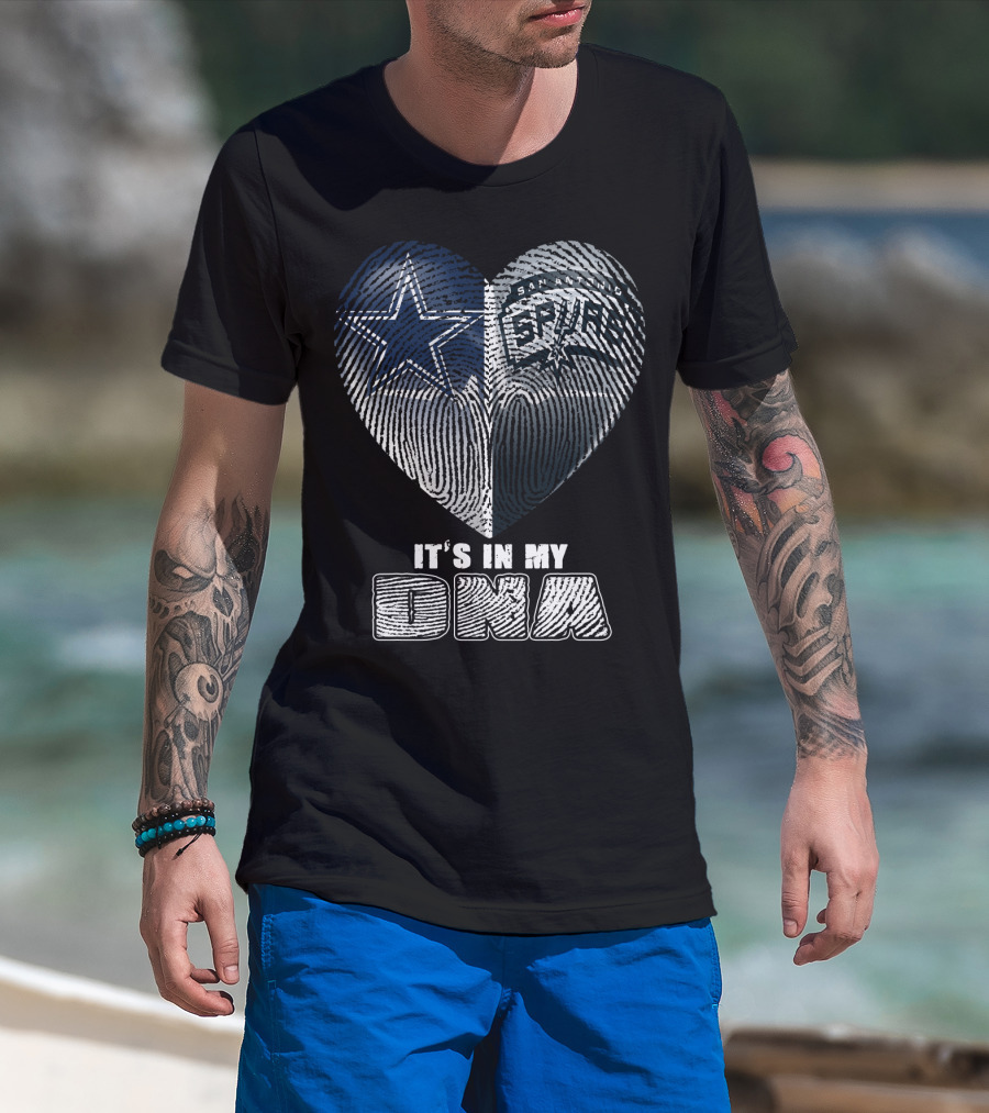 Dallas Cowboys San Antonio Spurs It's In My Dna T-Shirt