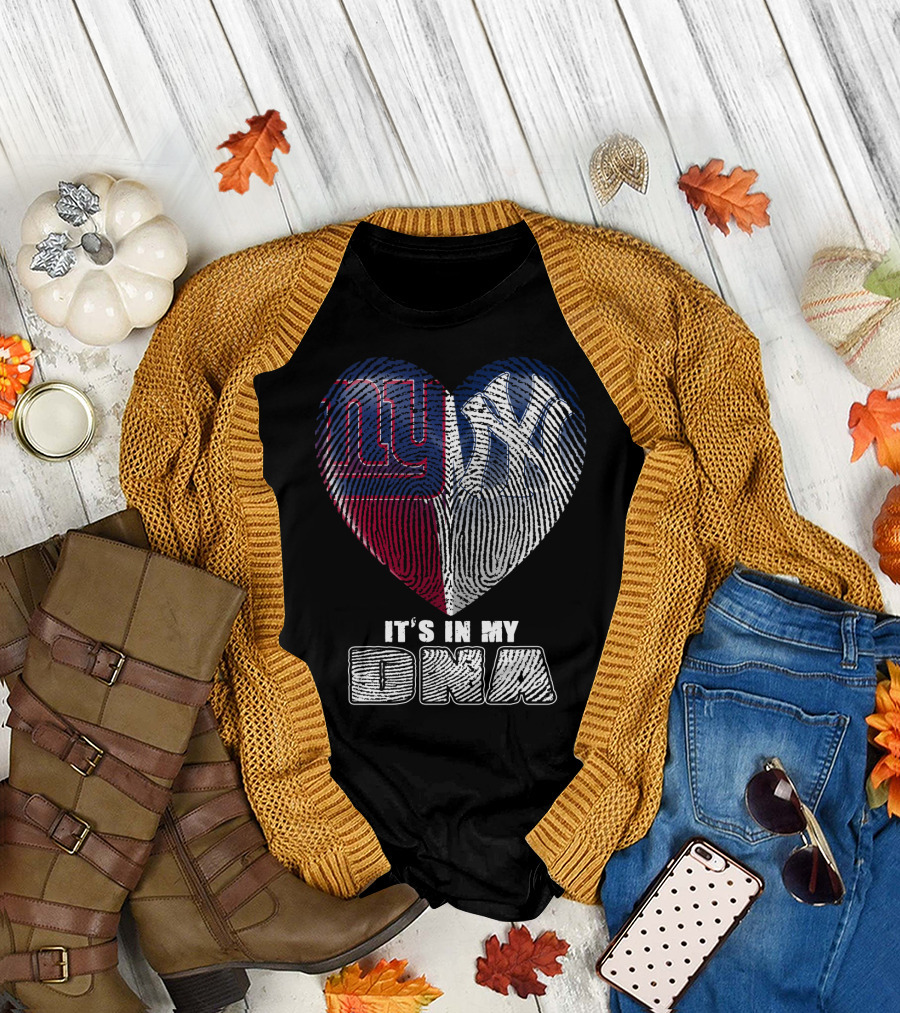 New York Giants Yankees It's In My Dna T-Shirt
