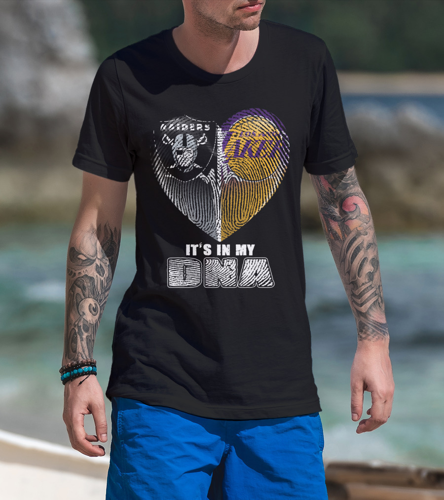 It's In My Dna Raiders Los Angeles Lakers T-Shirt