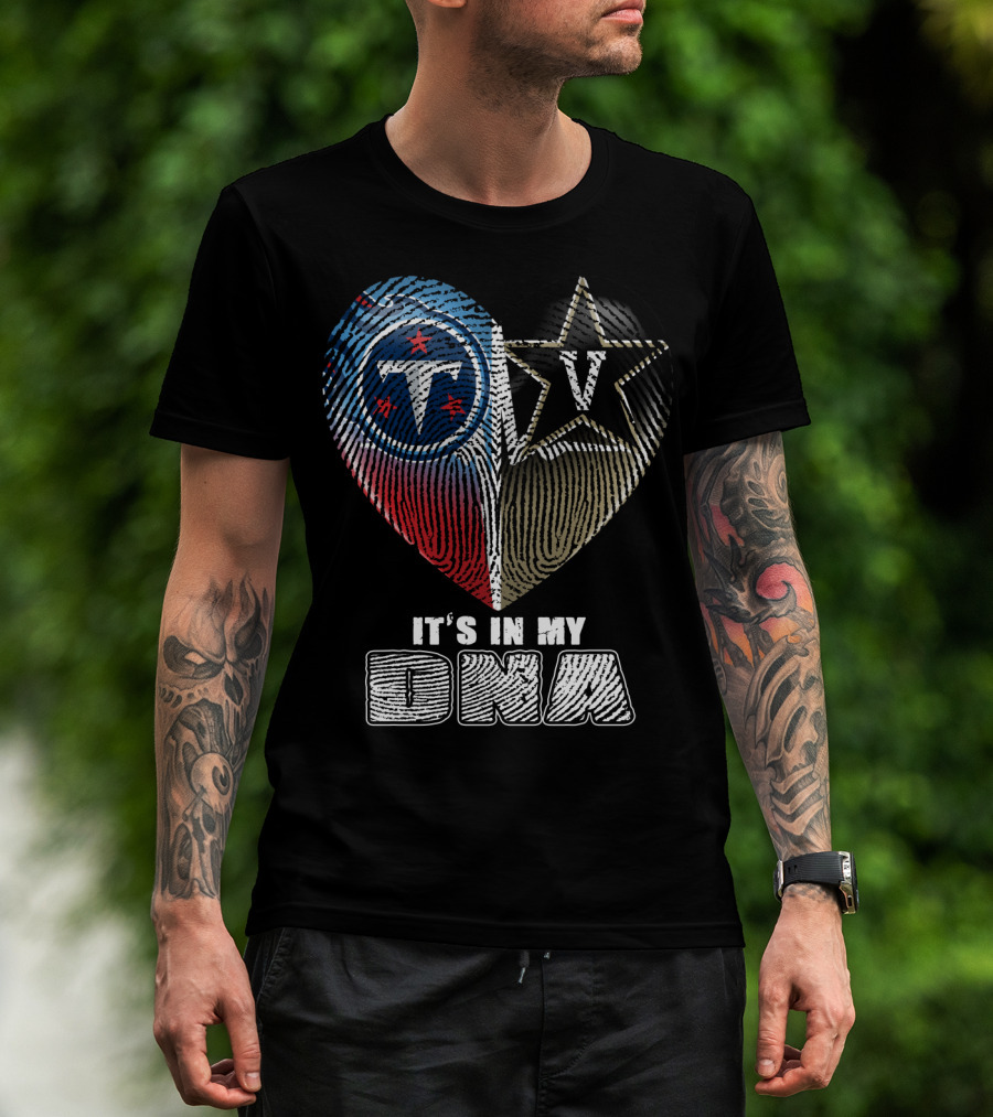 It's In My Dna Tennessee Titans Vanderbilt Commodores T-Shirt