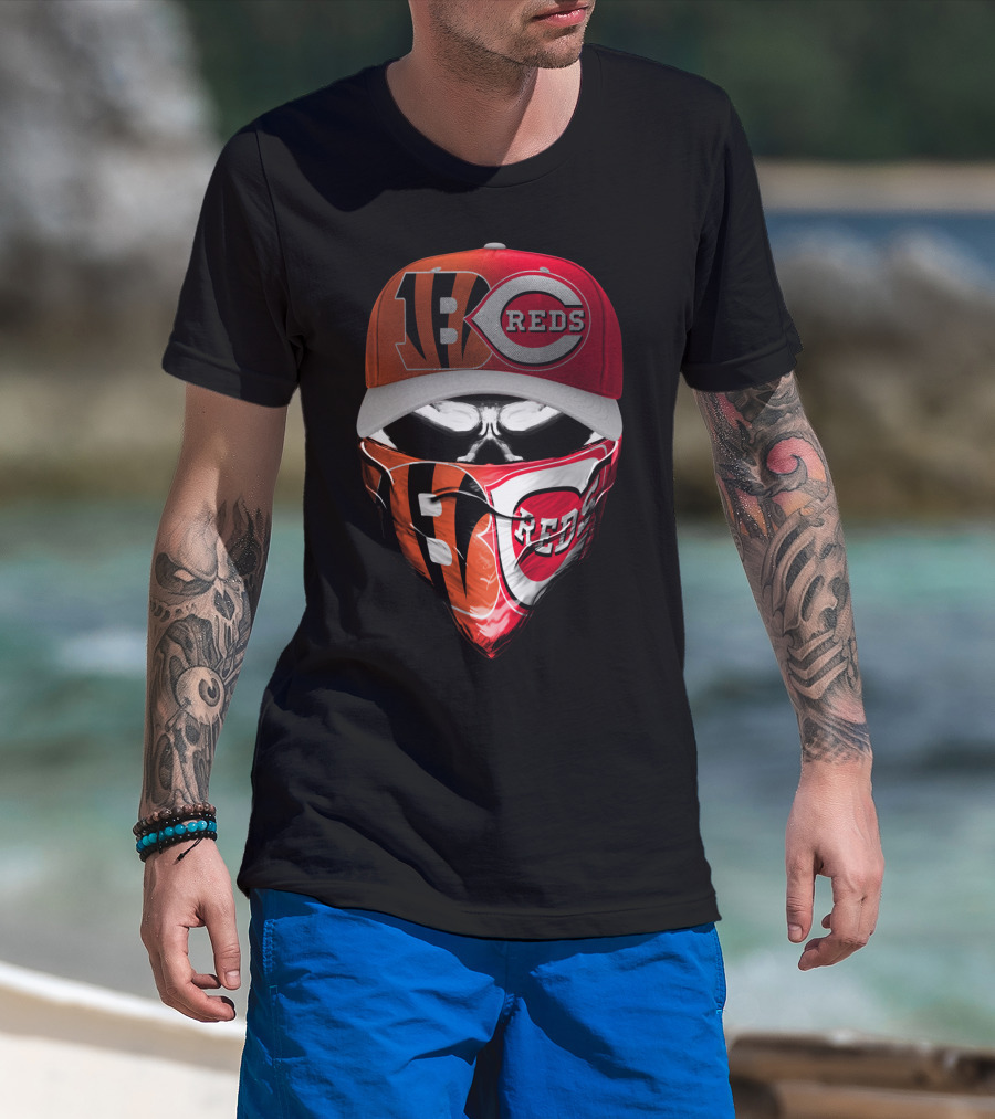 Bengals Reds Crossover Skum T-Shirt