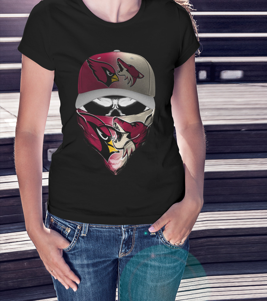 Arizona Cardinals And Wyoming Coyotes Skum 028 T-Shirt
