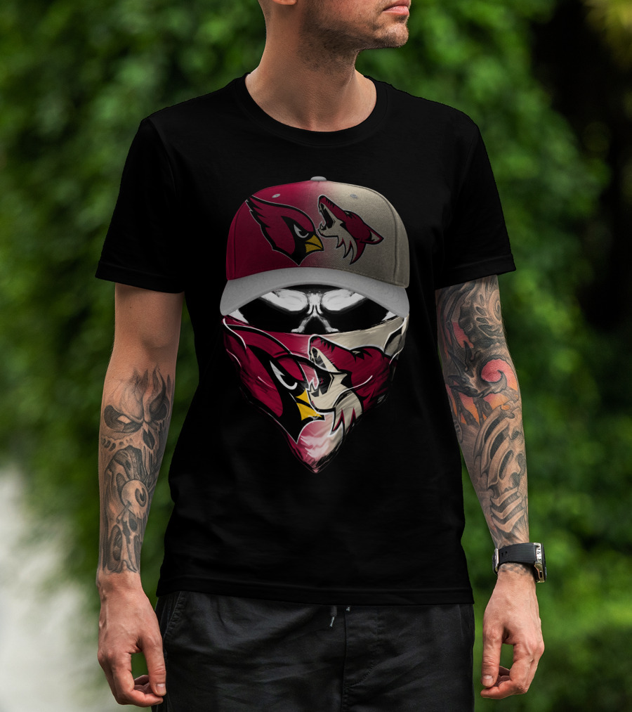 Arizona Cardinals And Wyoming Coyotes Skum 028 T-Shirt
