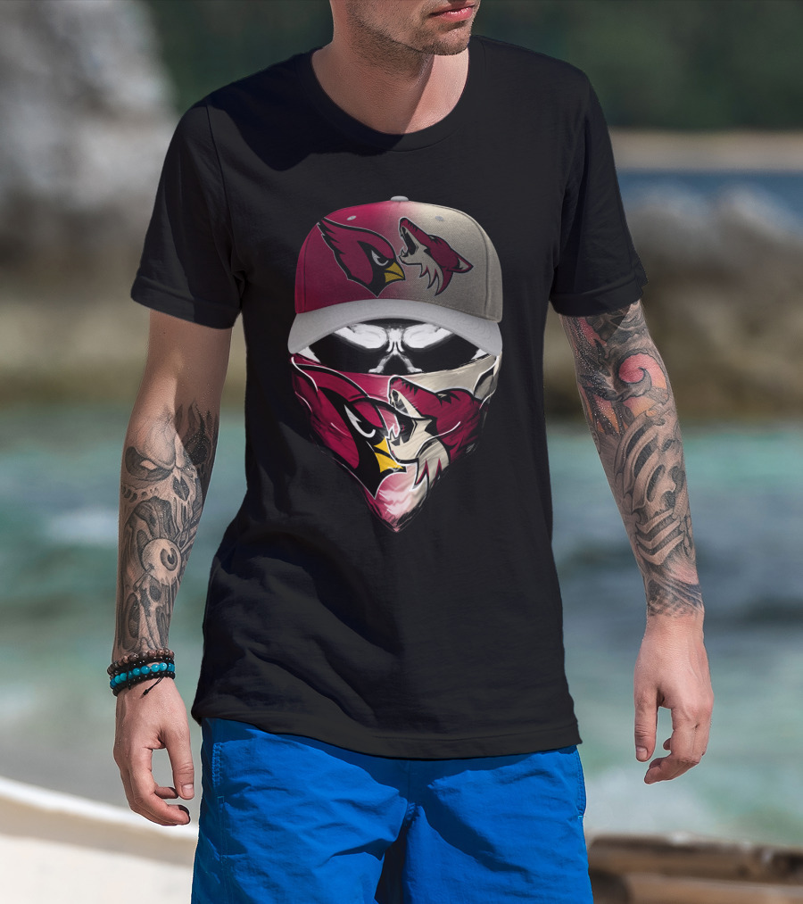 Arizona Cardinals And Wyoming Coyotes Skum 028 T-Shirt
