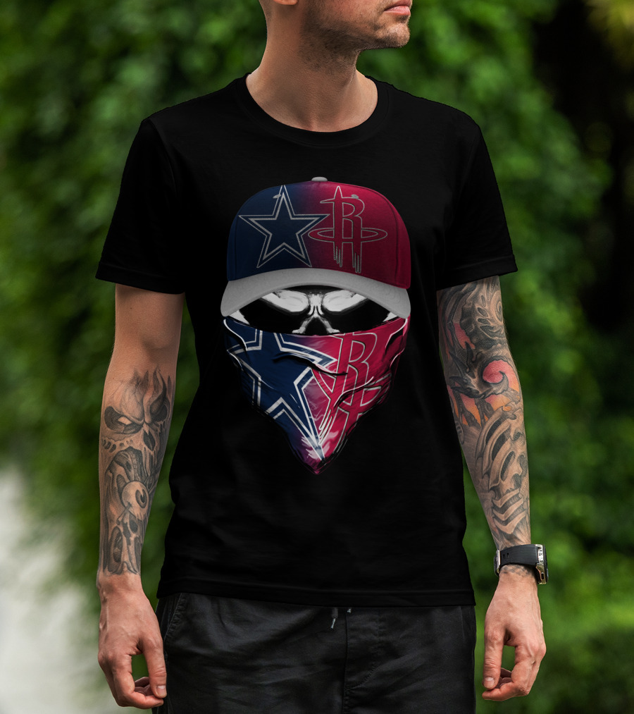 Dallas Cowboys Houston Rockets Split T-Shirt