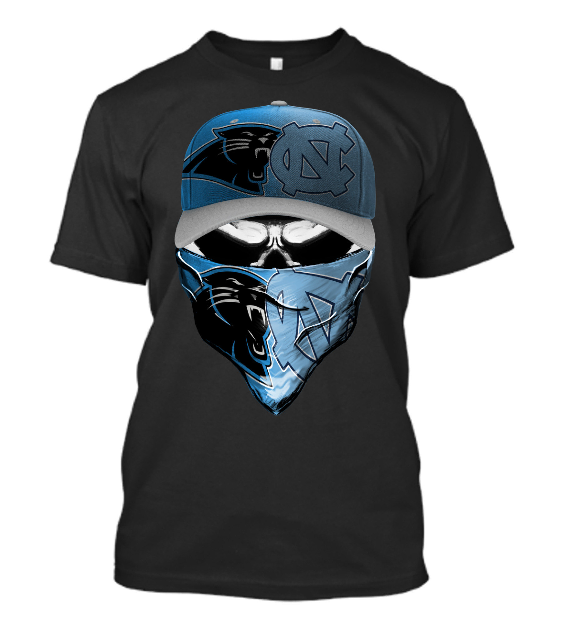 Carolina Panthers North Carolina Tar Heels Skum 087 T-Shirt