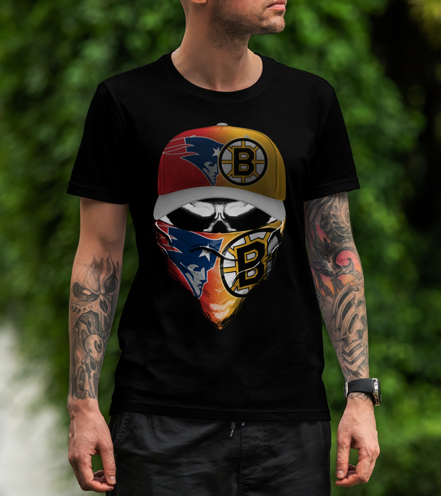 Patriots Bruins Skum 089 T-Shirt