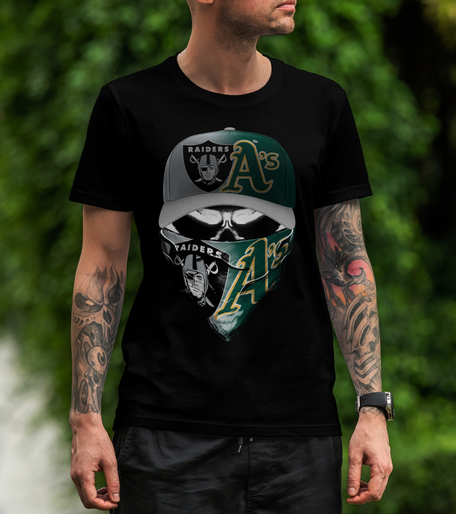 Raiders A's Mask Cap Combo Skum 096 T-Shirt