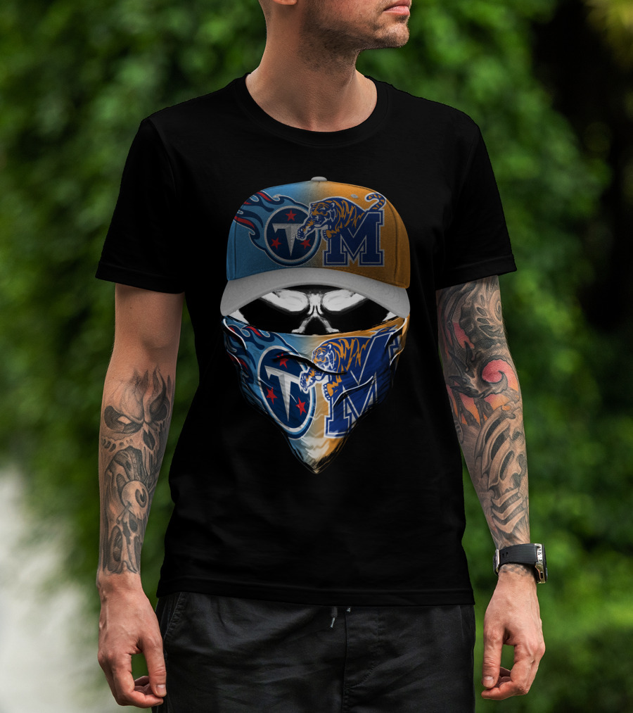 Tennessee Titans Memphis Tigers Skum T-Shirt