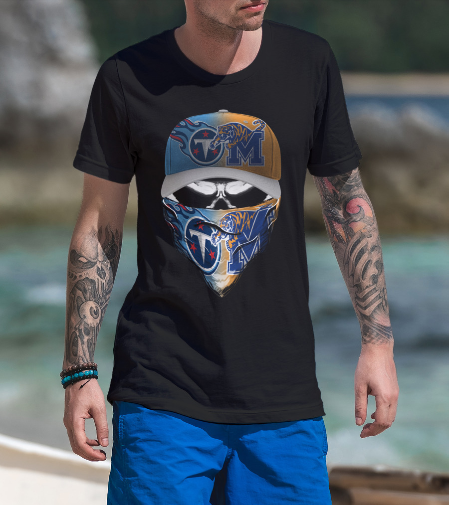 Tennessee Titans Memphis Tigers Skum T-Shirt