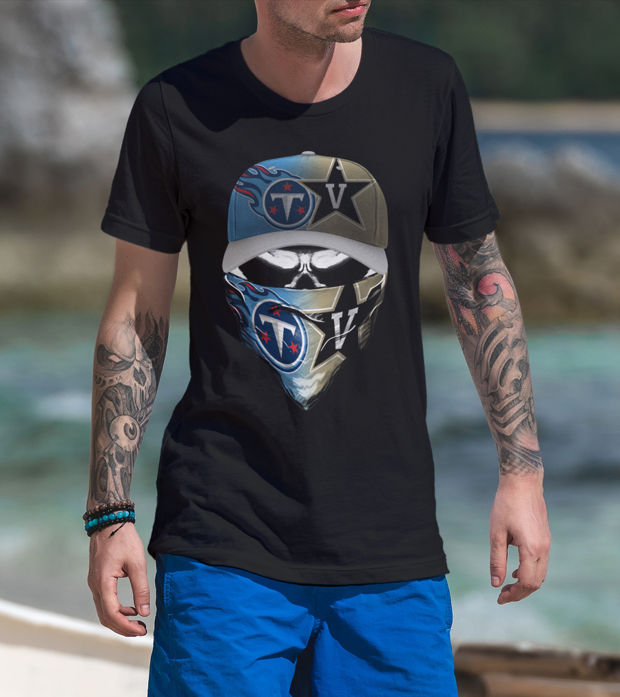 Tennessee Titans Vanderbilt Commodores Collaboration T-Shirt