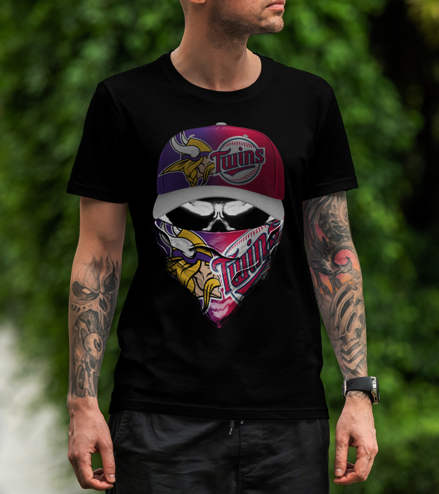 Twins Vikings Crossover Skum 135 Fan Gear T-Shirt