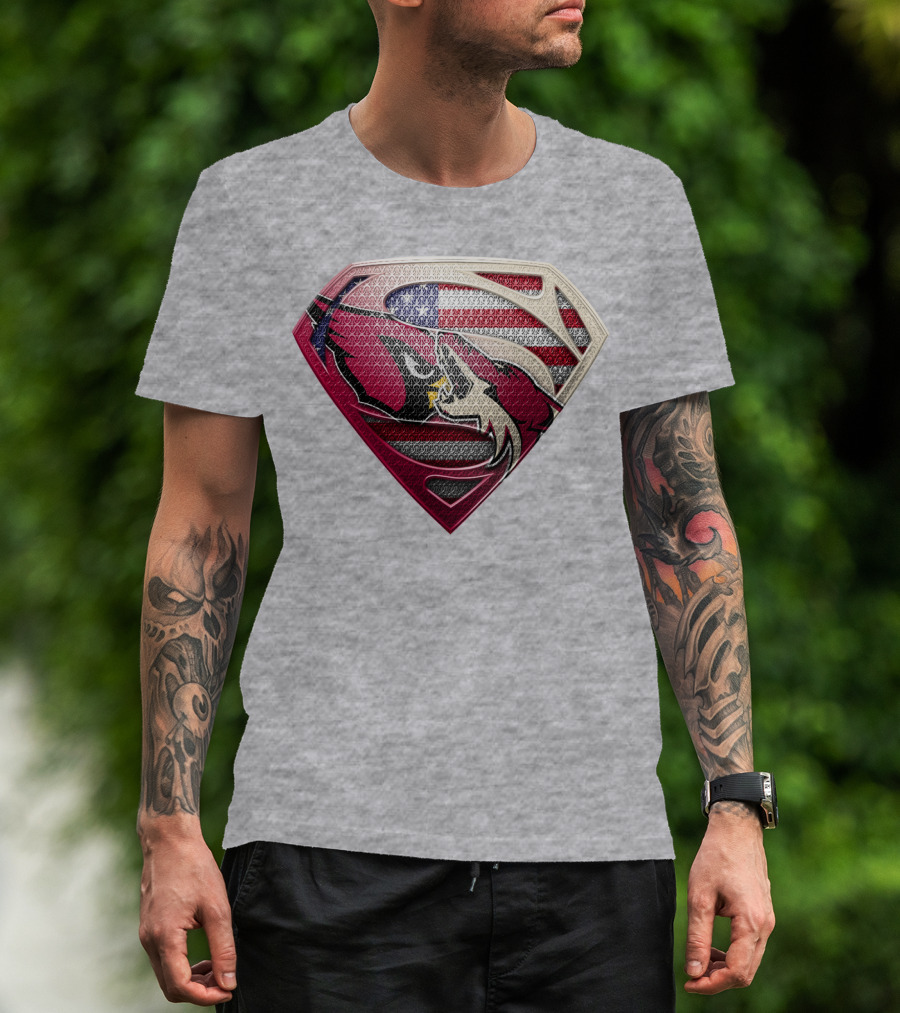 Superman Patriot Razorbacks Shield T-Shirt