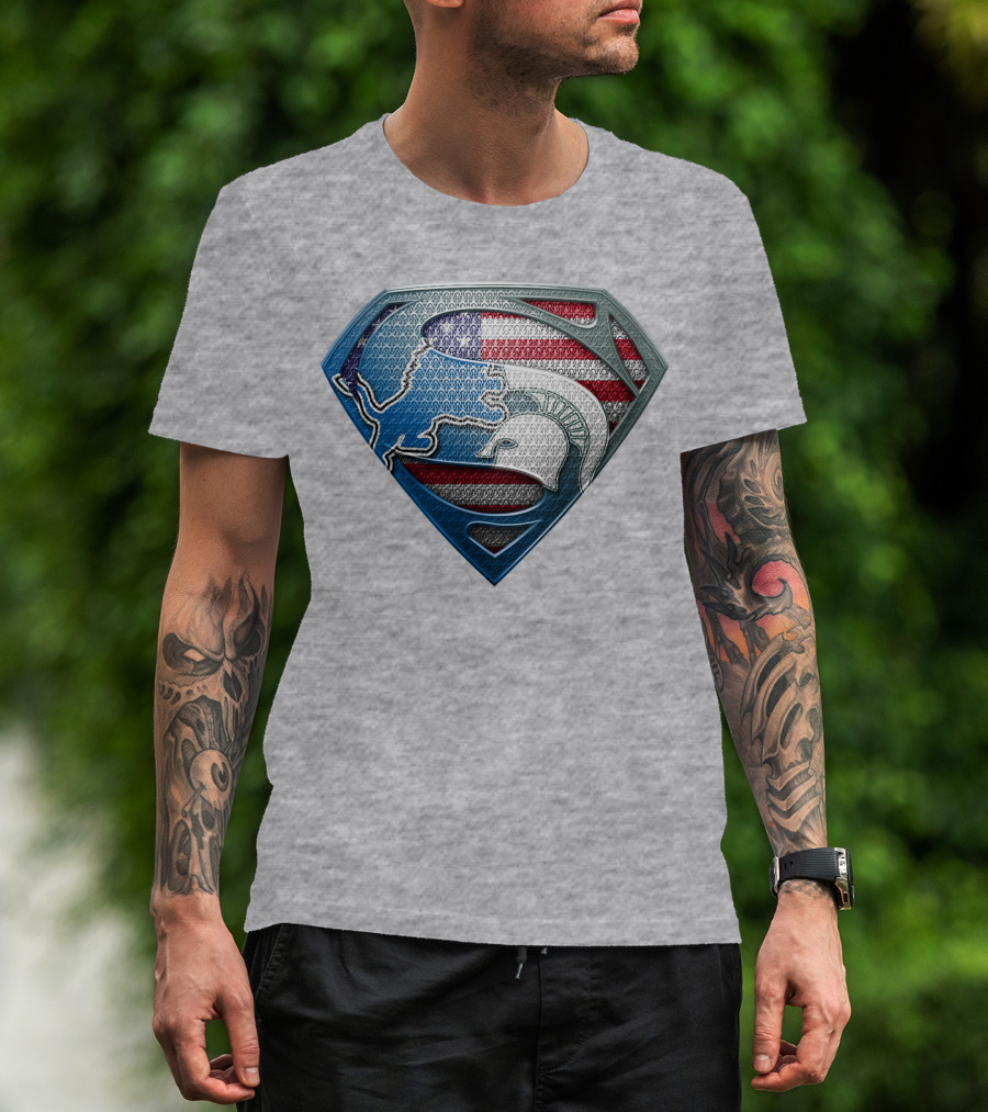 Spartan Superhero American Flag T-Shirt