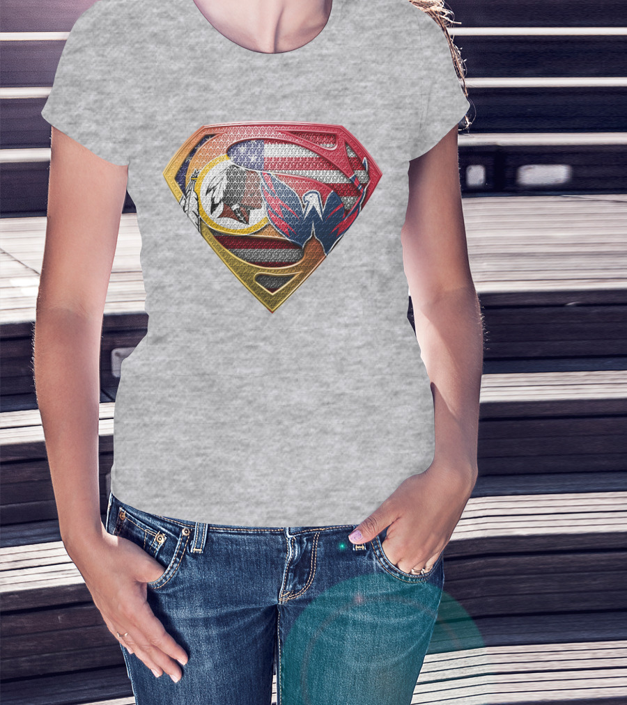 Superman Washington Sports Teams Mashup T-Shirt