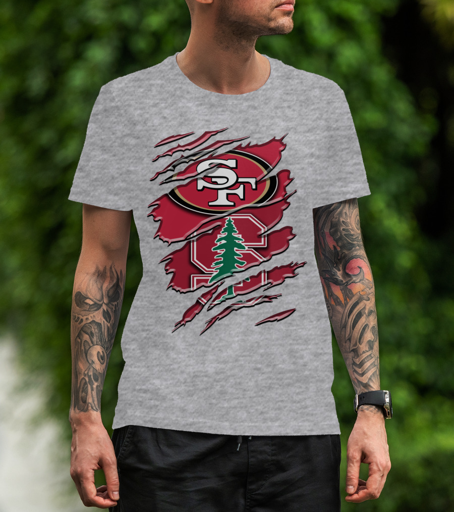 Sf Stanford Tree Logo Rah T-Shirt