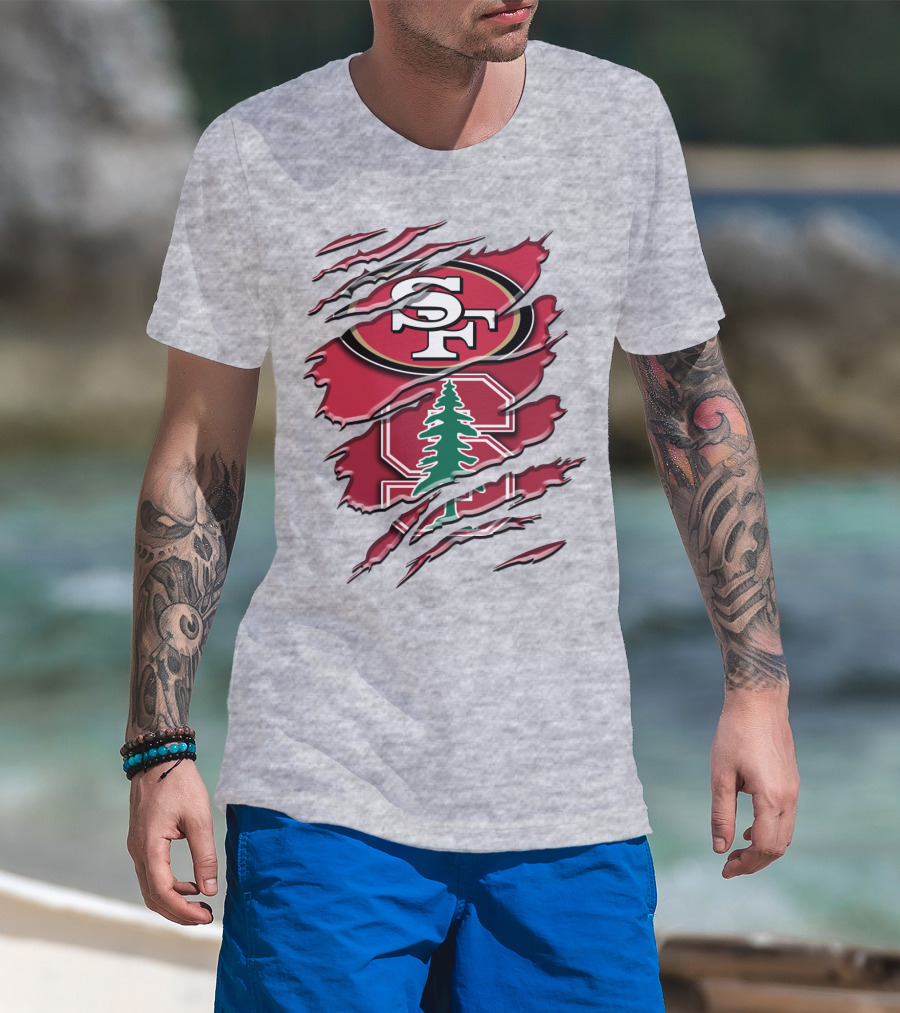 Sf Stanford Tree Logo Rah T-Shirt