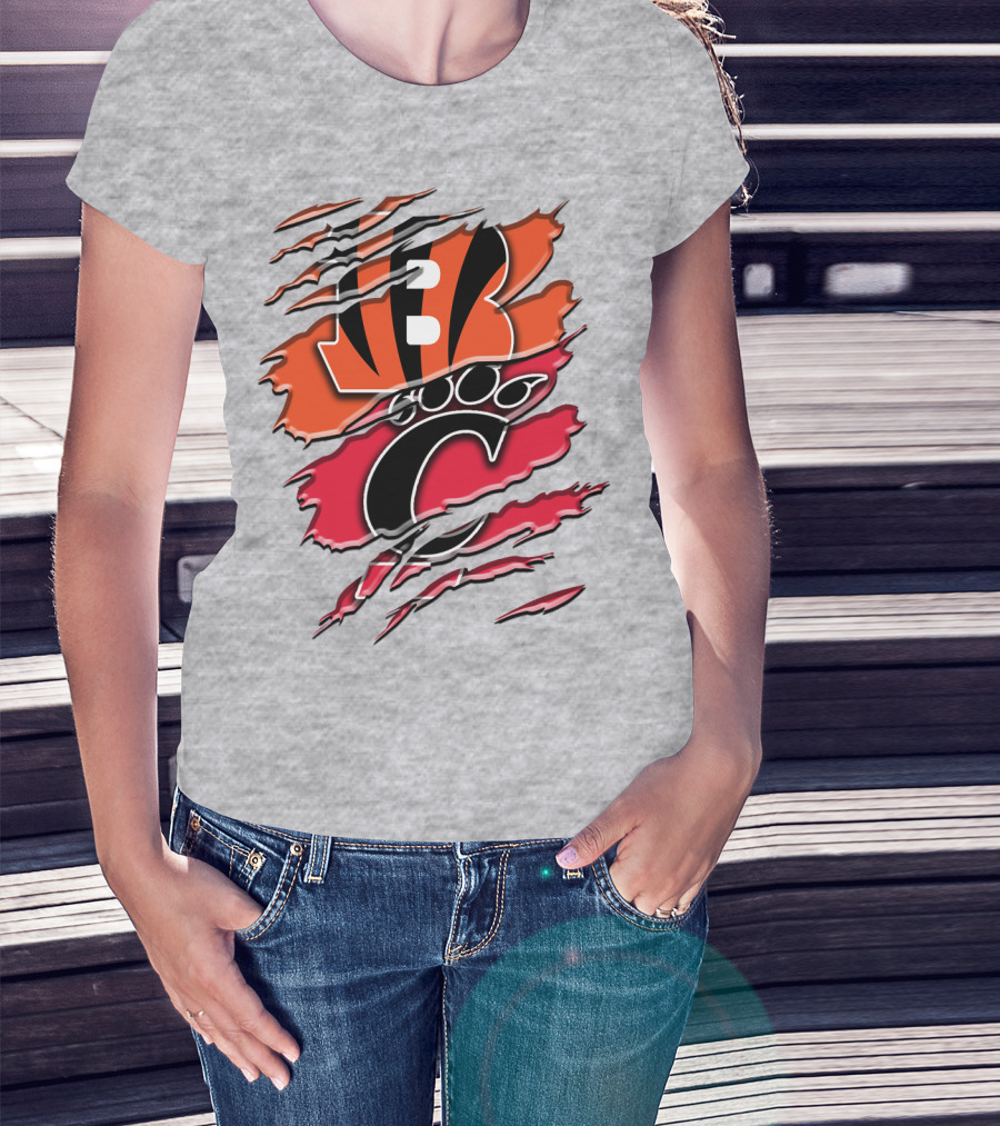 Bengals Bearcats Claw Graphic Rah 011 T-Shirt