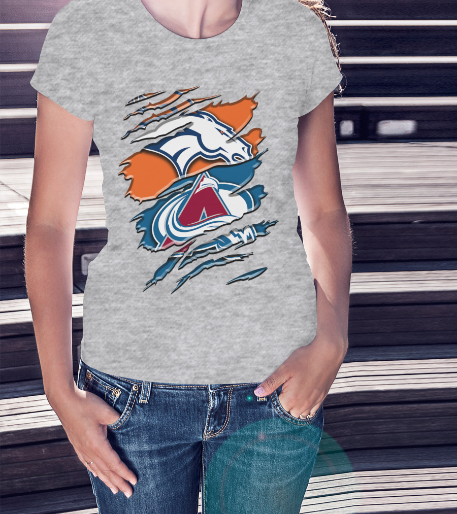 Denver Broncos Colorado Avalanche Rah 016 T-Shirt