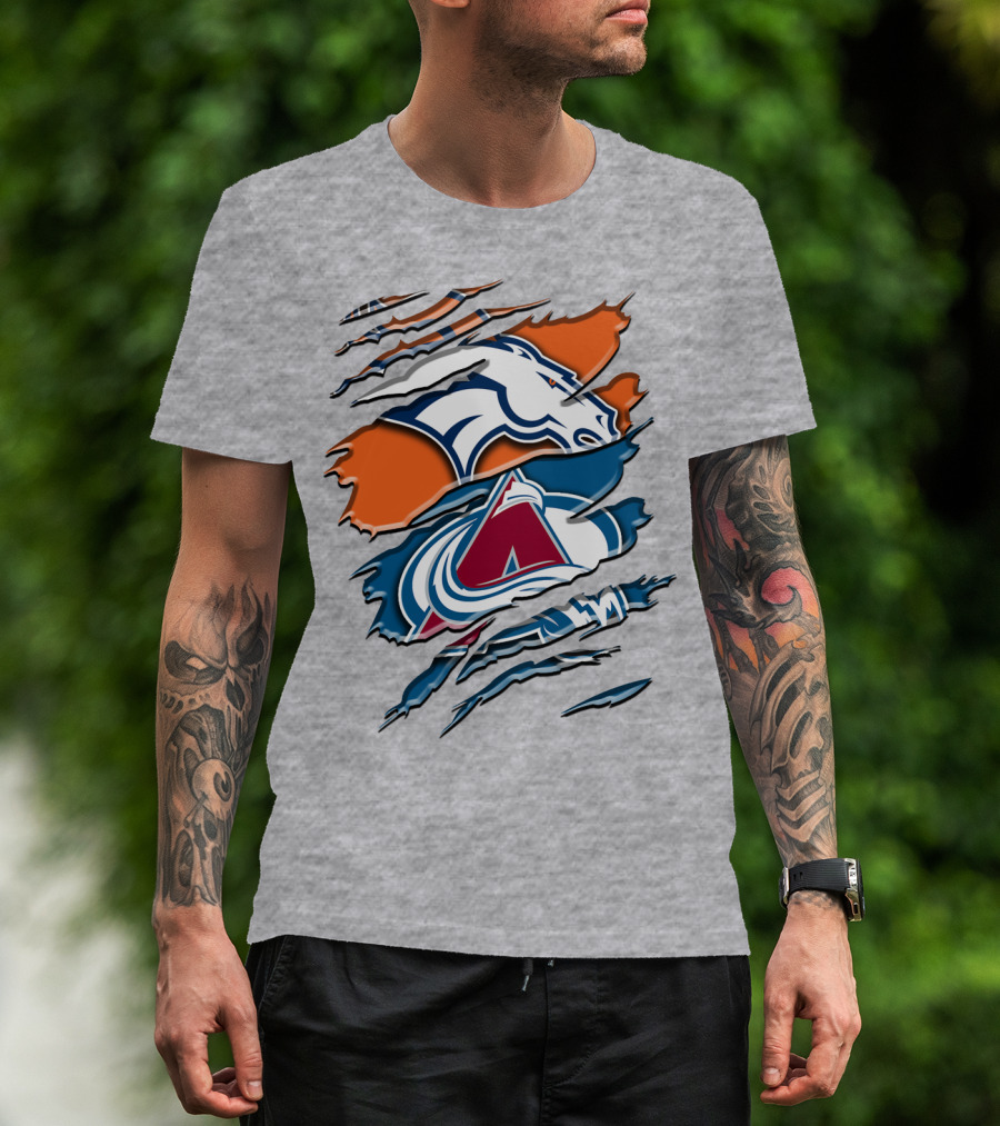 Denver Broncos Colorado Avalanche Rah 016 T-Shirt
