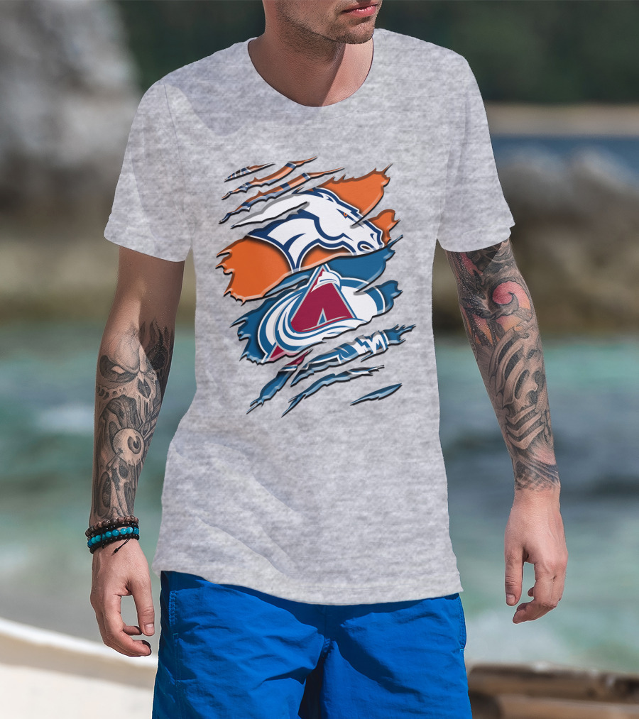Denver Broncos Colorado Avalanche Rah 016 T-Shirt