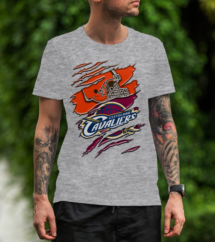 Cleveland Cavaliers Browns Helmet Rah T-Shirt