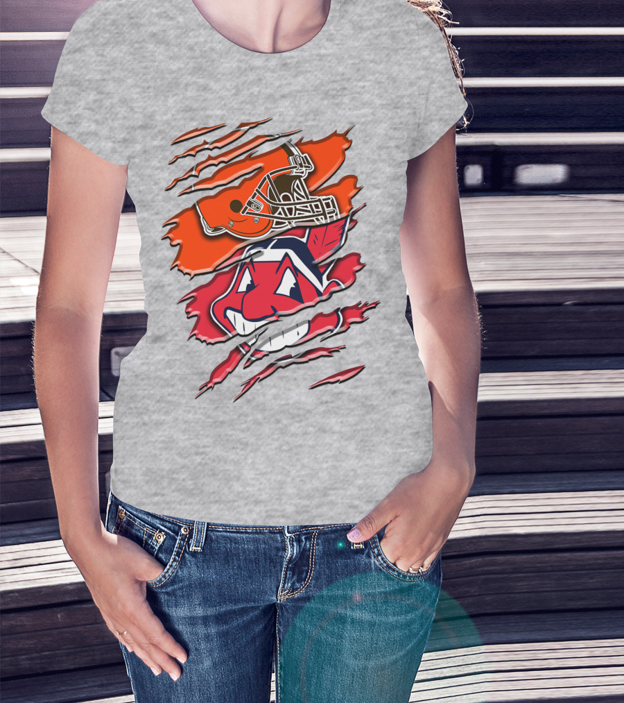 Cleveland Browns And Chief Wahoo Rah T-Shirt