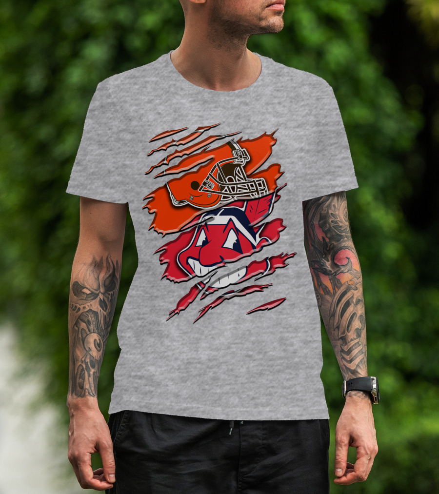 Cleveland Browns And Chief Wahoo Rah T-Shirt
