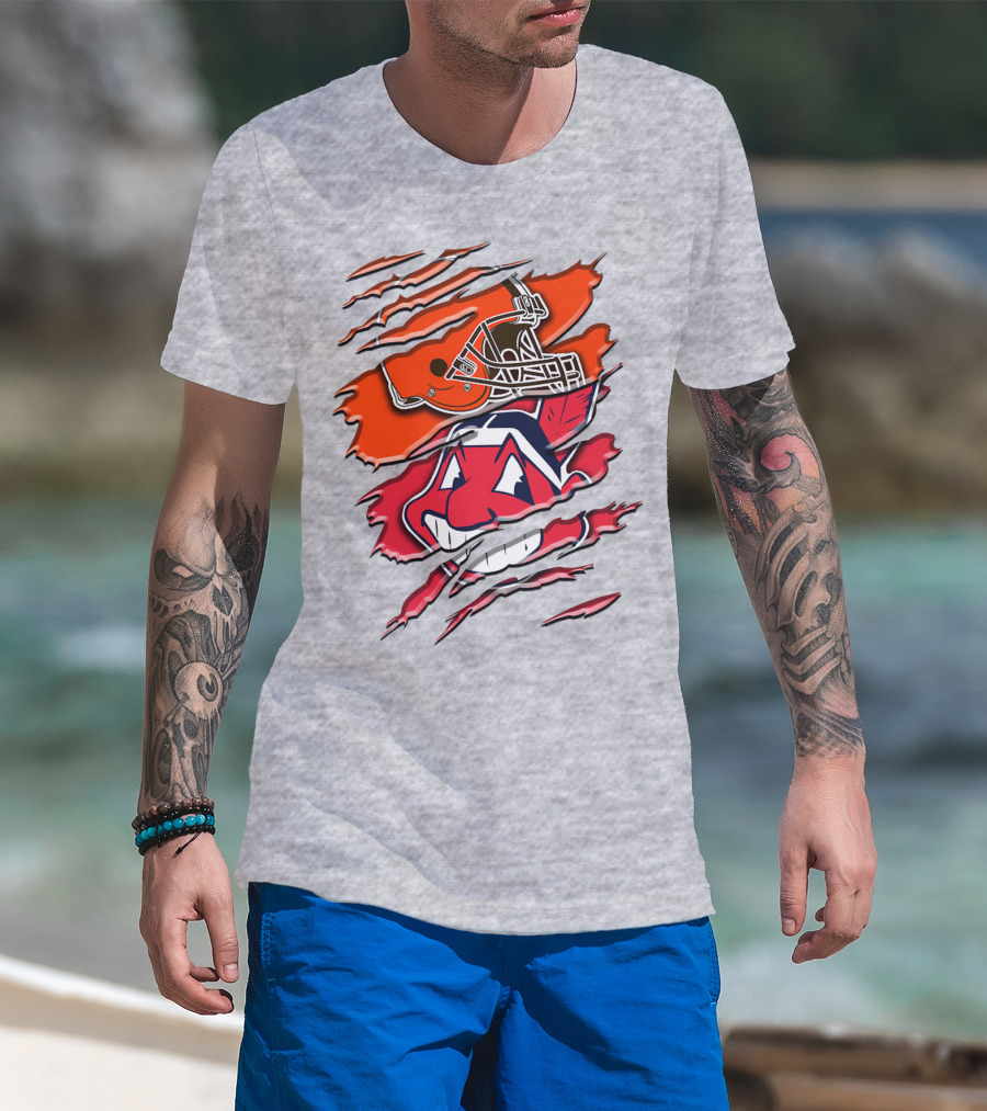 Cleveland Browns And Chief Wahoo Rah T-Shirt