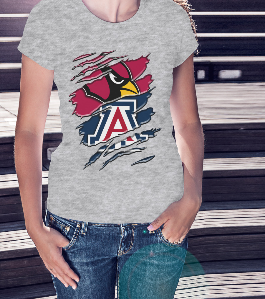 Arizona Cardinals University Of Arizona Wildcats Rah 031 T-Shirt